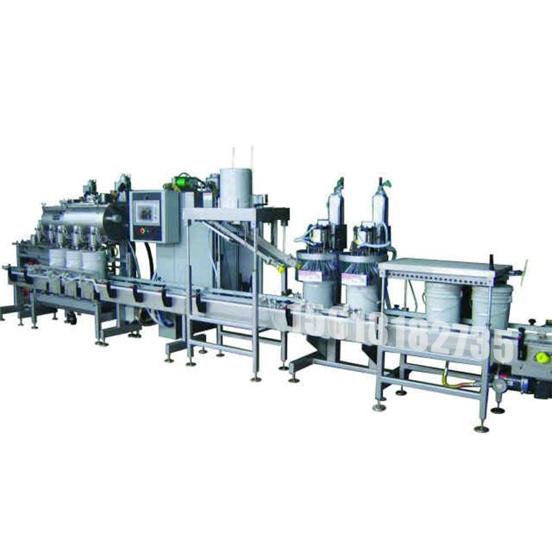 3頭自動凈重灌裝和卷邊封口機(jī)