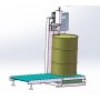 200L大鐵桶稱重灌裝設備溶劑樹脂罐裝設備特點